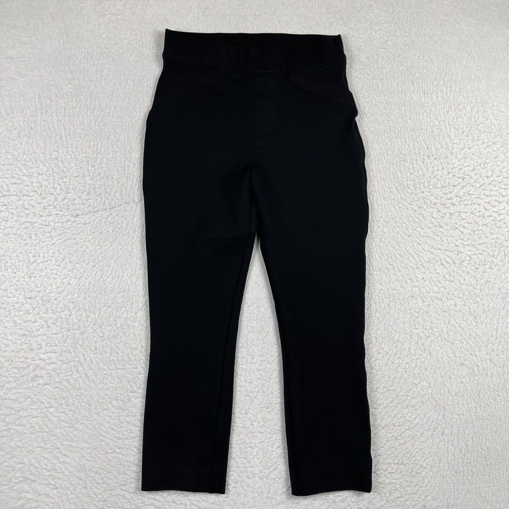 Spanx Pants Womens Small Black Shapewear Perfect Ponte Jersey Backseam Skinny
